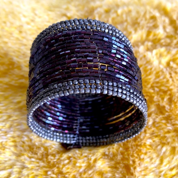 Vintage Jewelry - Vintage beaded cuff bracelet